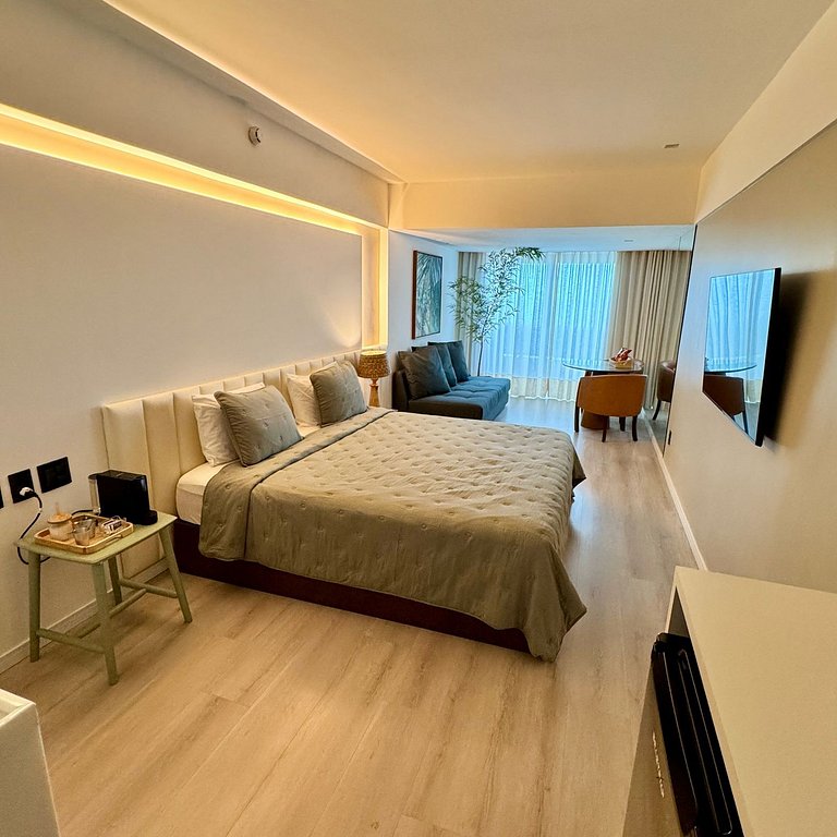 Suite Luxo Com Varanda Andar Alto