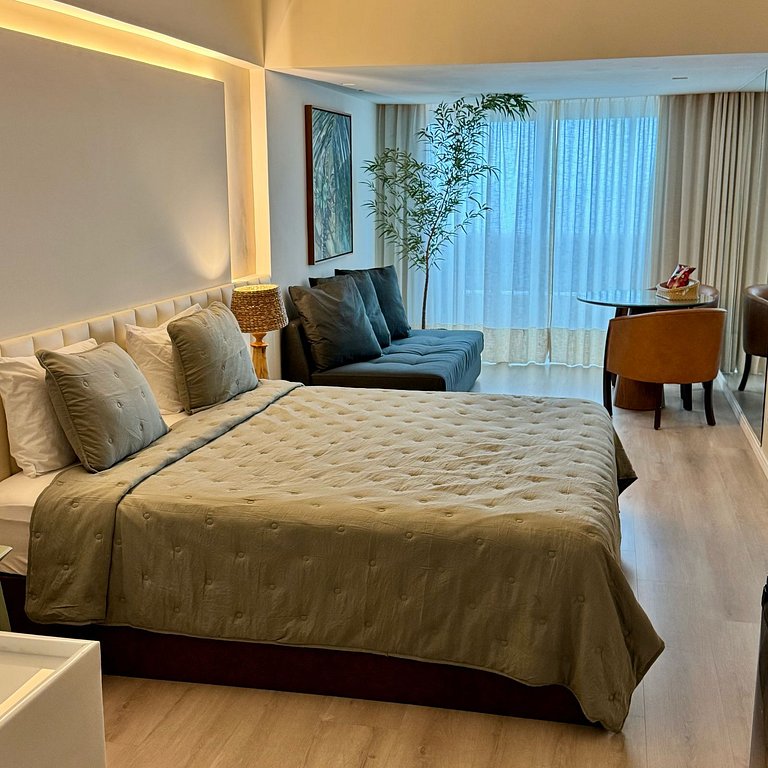 Suite Luxo Com Varanda Andar Alto