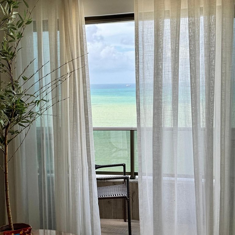 Premium Com Varanda Vista Panorâmica Do Mar 24° Andar