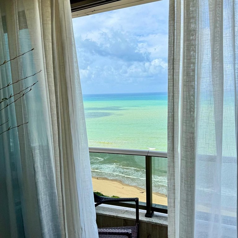 Premium Com Varanda Vista Panorâmica Do Mar 24° Andar