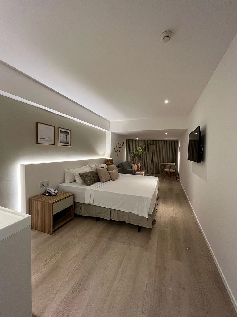 Suite Alto Luxo Decorado Beira Mar