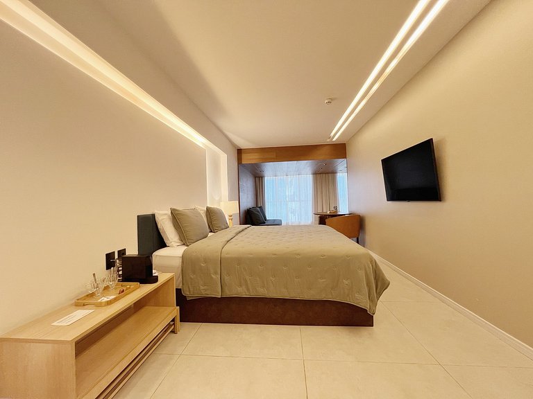 Apartamento Decorado na Beira Mar