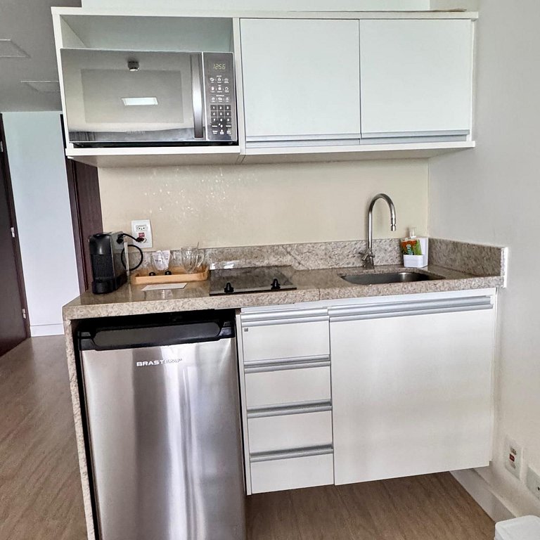 Flat Alto Luxo Com Vista do Mar