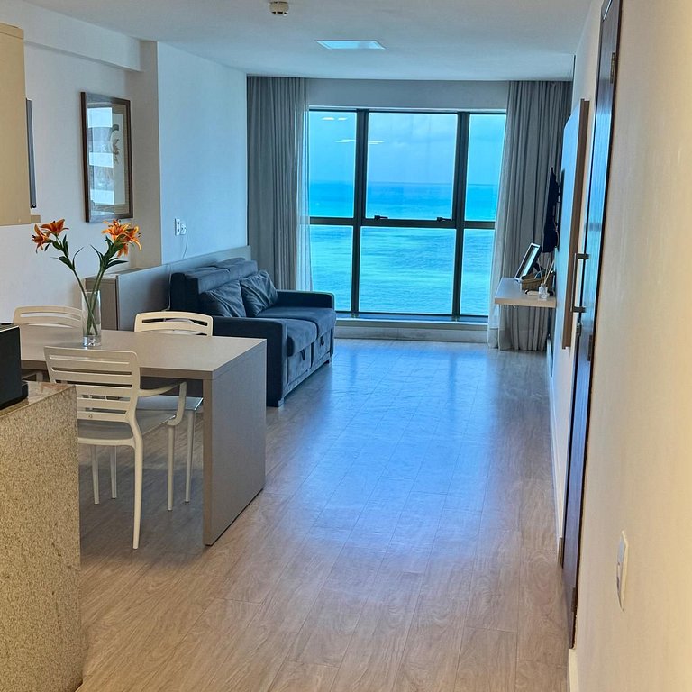 Flat Alto Luxo Com Vista do Mar