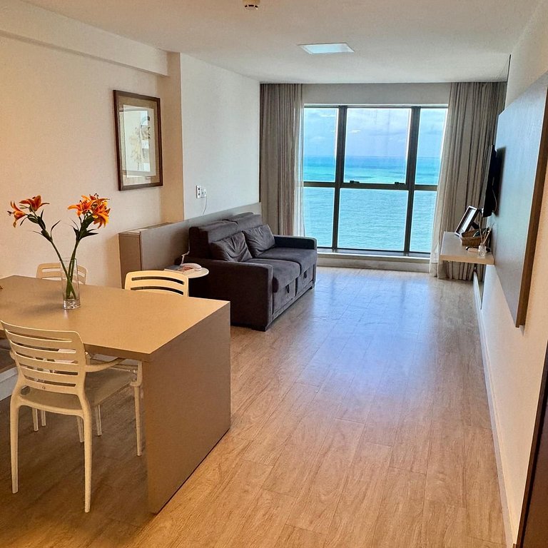 Flat Alto Luxo Com Vista do Mar