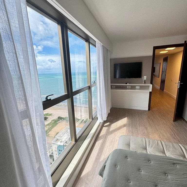 Flat Alto Luxo Com Vista do Mar