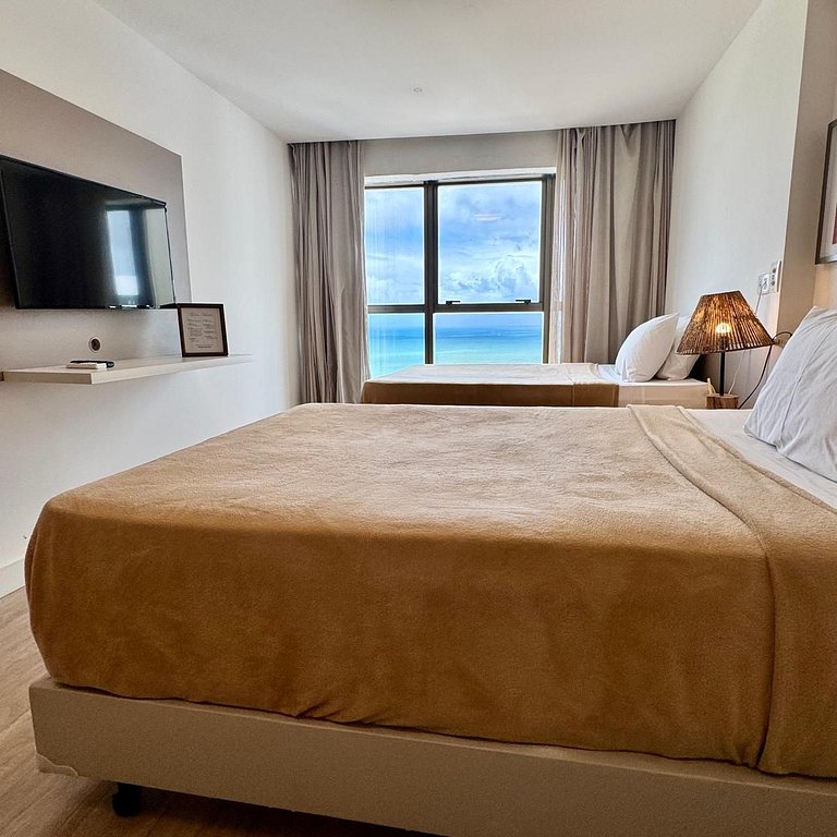 Apartamento Duas Camas de Casal Andar Alto