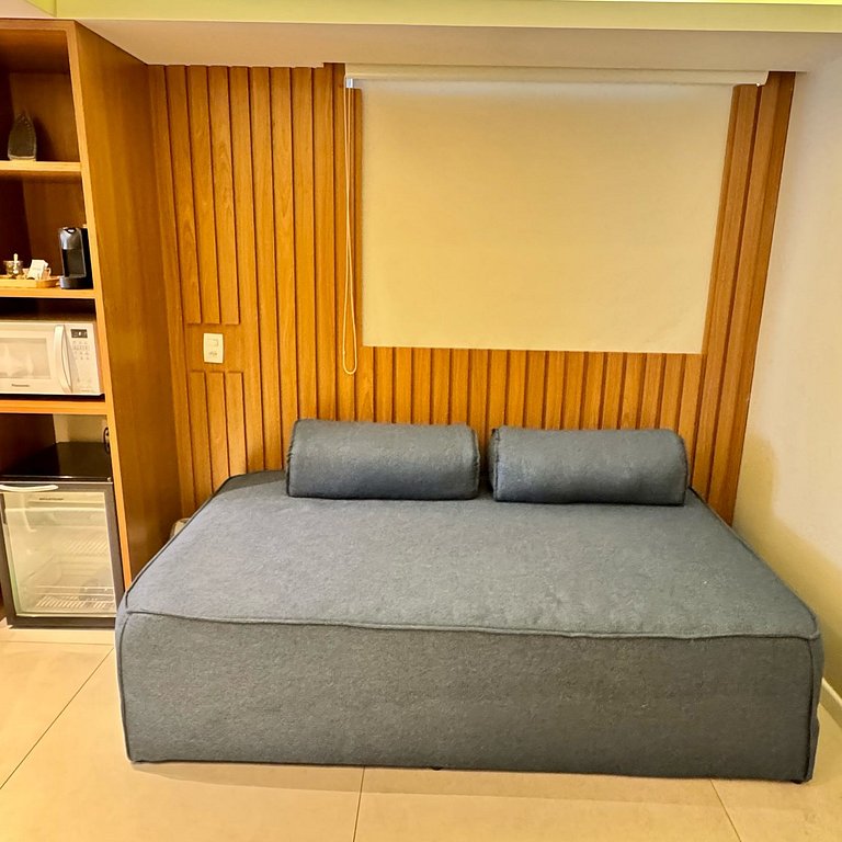Flat Luxo Com Varanda Vista Mar