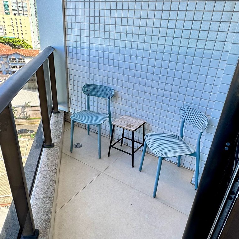 Flat Luxo Com Varanda Vista Mar