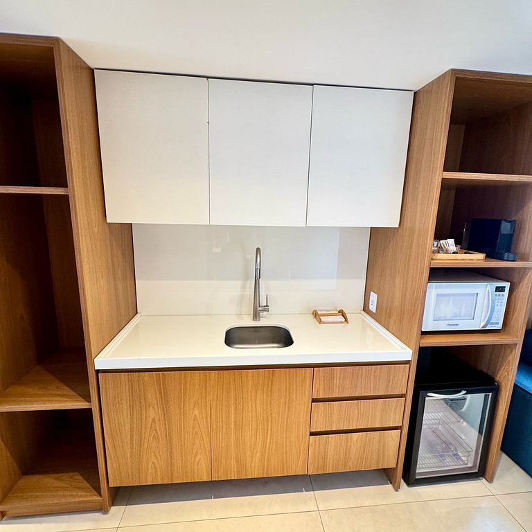 Flat Luxo Com Varanda Vista Mar