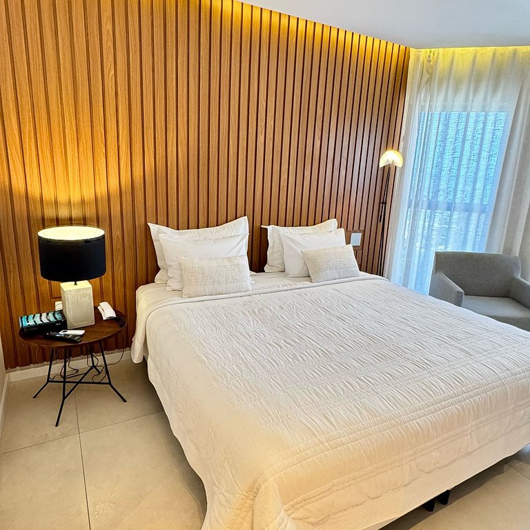 Flat Luxo Com Varanda Vista Mar