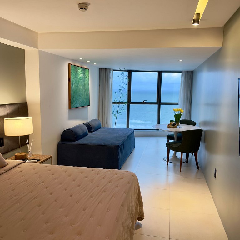 Flat Charme Com Vista do Mar