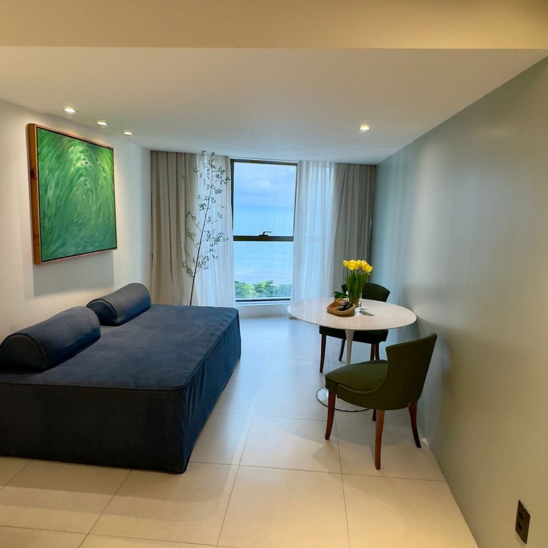 Flat Charme Com Vista do Mar