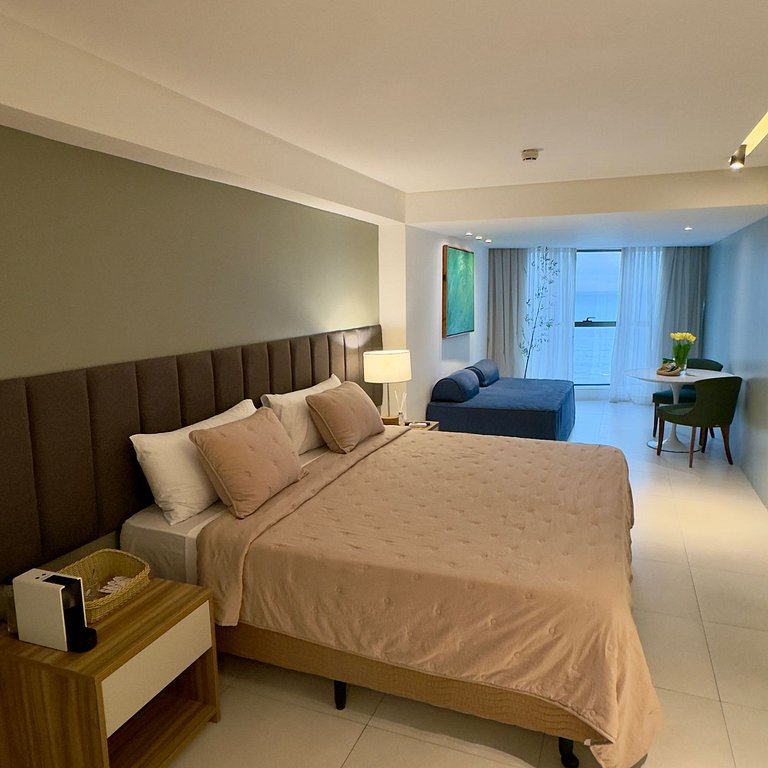 Flat Charme Com Vista do Mar