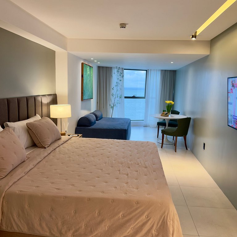 Flat Charme Com Vista do Mar