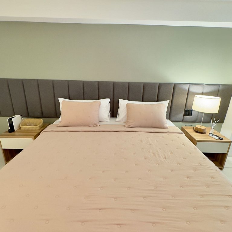 Flat Charme Com Vista do Mar