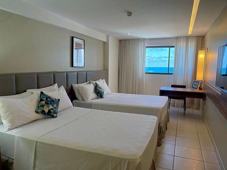 Suite Standard Com Duas Camas e Vista do Mar