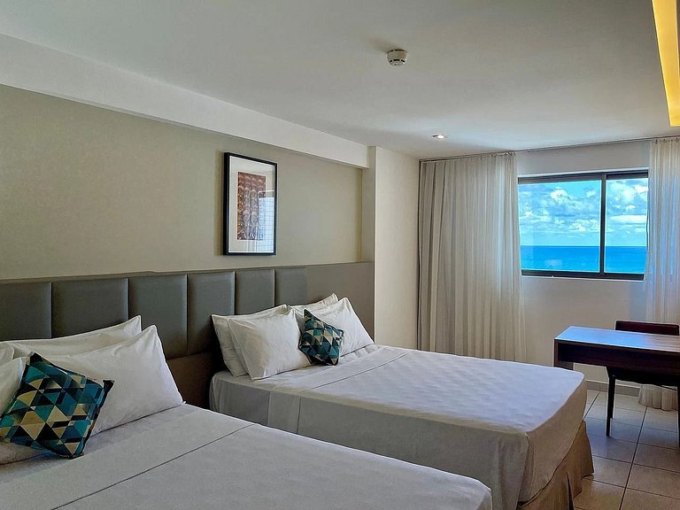 Suite Standard Com Duas Camas e Vista do Mar