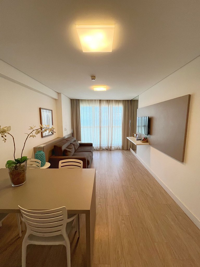Flat Alto Luxo Com Vista do Mar