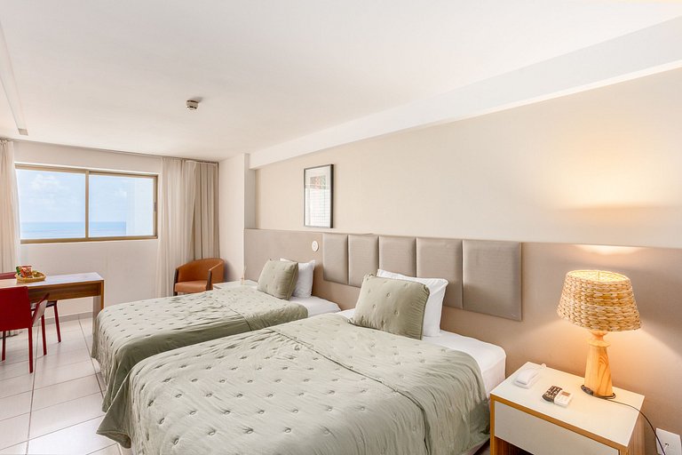 Suite Standard Com Duas Camas e Vista do Mar