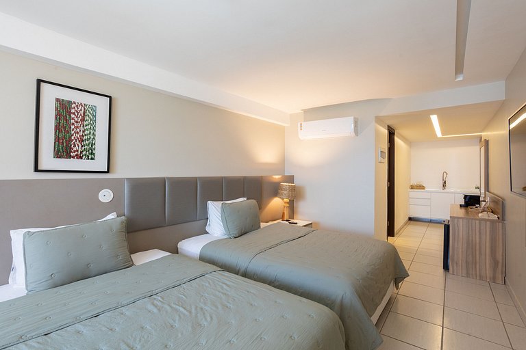 Suite Standard Com Duas Camas e Vista do Mar