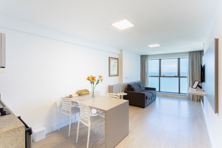 Flat Alto Luxo Com Vista do Mar