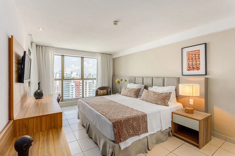 Suite Beira Mar Com Varanda Lateral