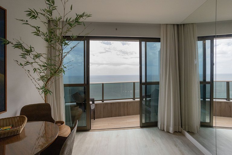 Premium Com Varanda Vista Panorâmica Do Mar 24° Andar