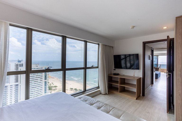 Premium Com Varanda Vista Panorâmica Do Mar 24° Andar