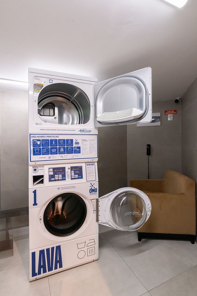 Flat Luxo Com Varanda Vista Mar